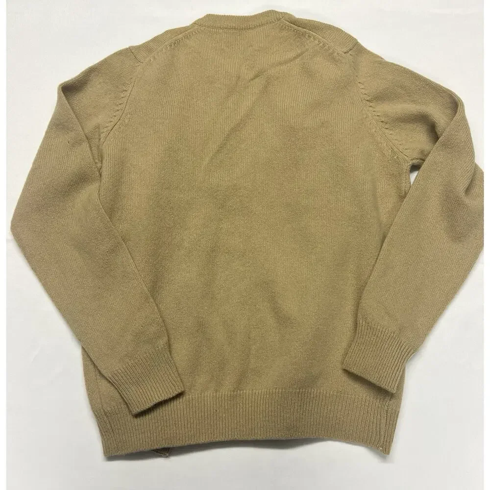 Archie Brown & Son 100% Lambswool Women’s Cardigan Camel Gold Sweater Size 40 - Picture 11 of 16